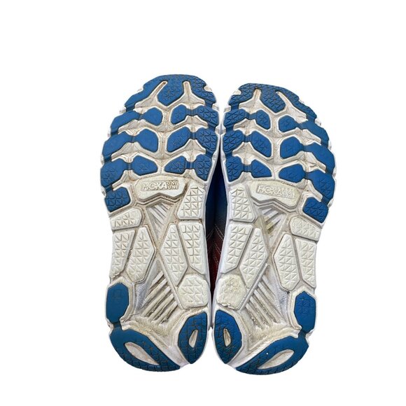 Hoka Clifton 6 Mens Blue Orange Mens Running Sneakers Size 9.5 SKU 9460 - Picture 5 of 16